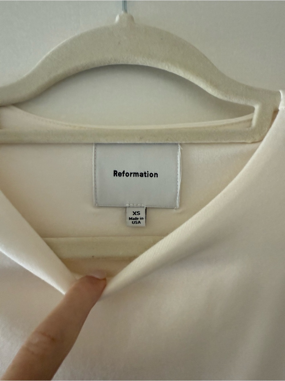 Reformation Ivory Sleeveless Ruched Hem Dress - Picture 2 of 4